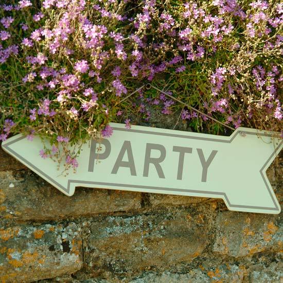 party sign